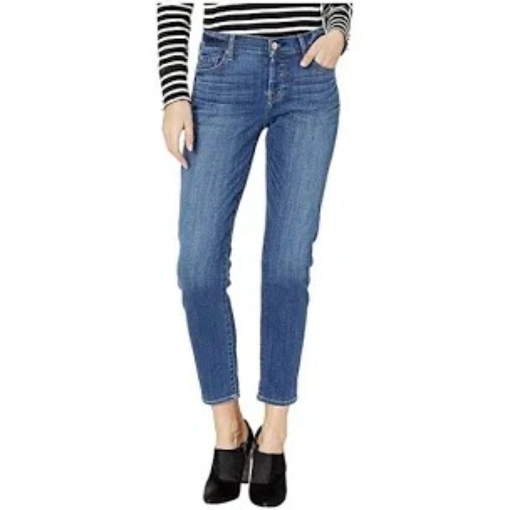 7 For all Mankind Josefina button front 5 pocket jeans, size 28/6